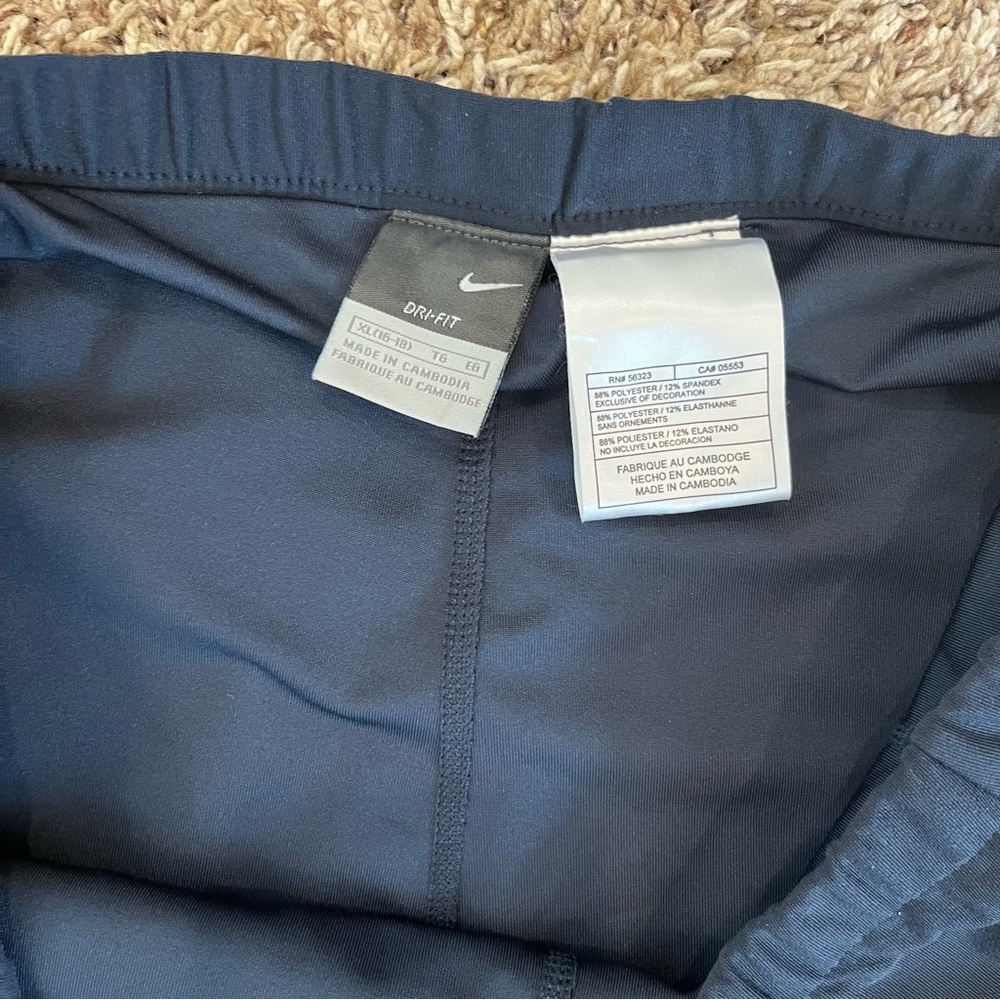 Nike Swim Skort Womens Xl Navy Blue Skirt Athletic Dri-Fit - Picture 2 of 5
